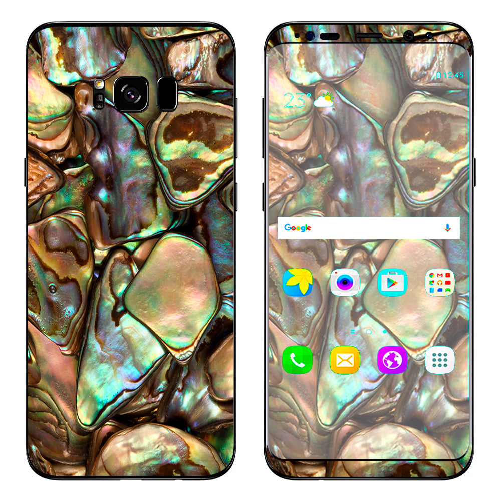  Gold Abalone Shell Large Samsung Galaxy S8 Plus Skin