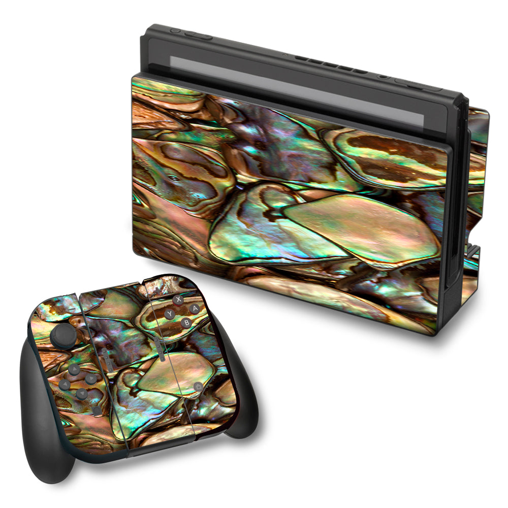  Gold Abalone Shell Large Nintendo Switch Skin