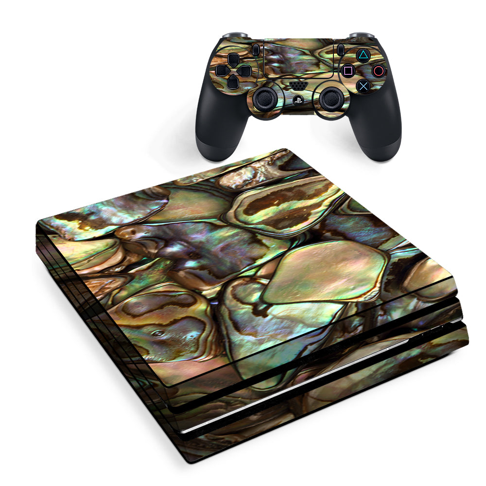 Gold Abalone Shell Large Sony PS4 Pro Skin