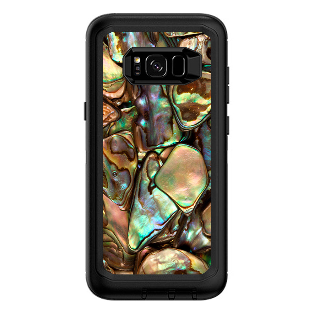  Gold Abalone Shell Large Otterbox Defender Samsung Galaxy S8 Plus Skin