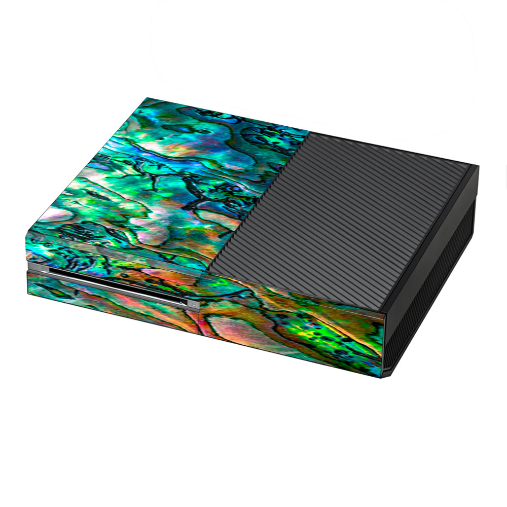  Abalone Shell Swirl Neon Green Opalescent Microsoft Xbox One Skin