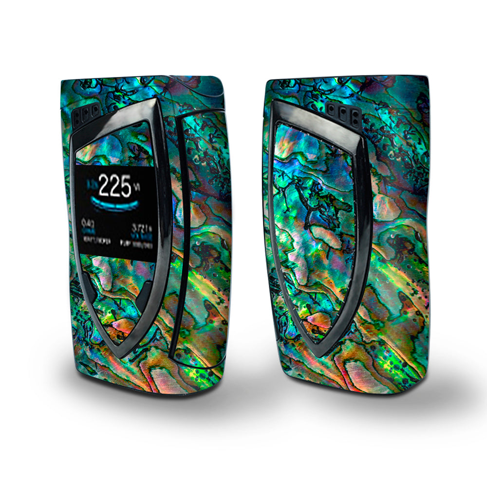 Skin Decal Vinyl Wrap for Smok Devilkin Kit 225w Vape (includes TFV12 Prince Tank Skins) skins cover / Abalone Shell Swirl Neon Green Opalescent
