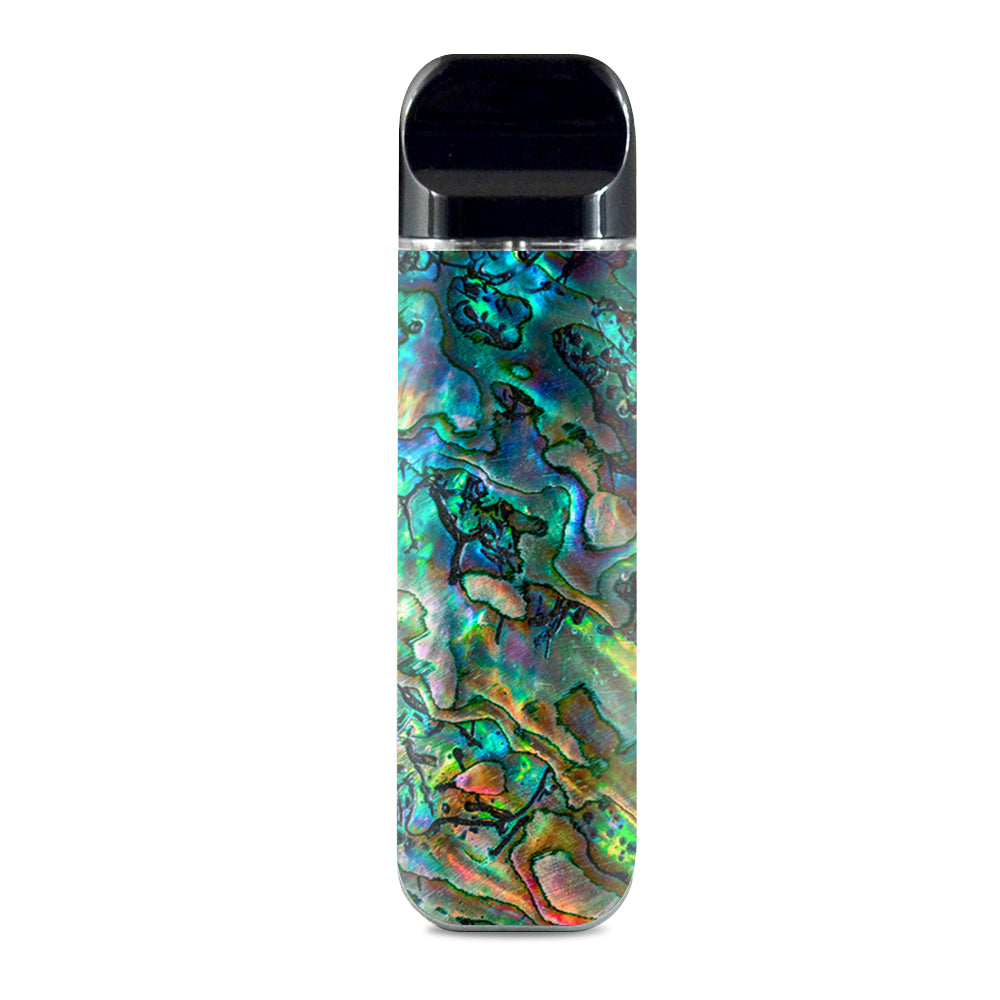 Abalone Shell Swirl Neon Green Opalescent Smok Novo Skin Abalone Shell Swirl Neon Green Opalescent Smok Novo Skin