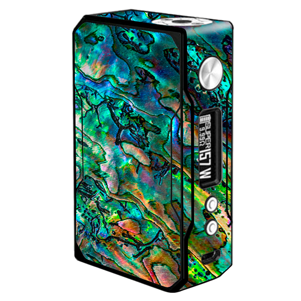  Abalone Shell Swirl Neon Green Opalescent Voopoo Drag 157w Skin