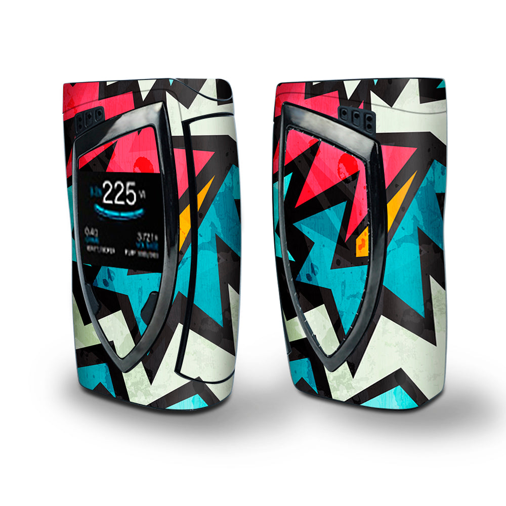 Skin Decal Vinyl Wrap for Smok Devilkin Kit 225w Vape (includes TFV12 Prince Tank Skins) skins cover / Pop Art Design