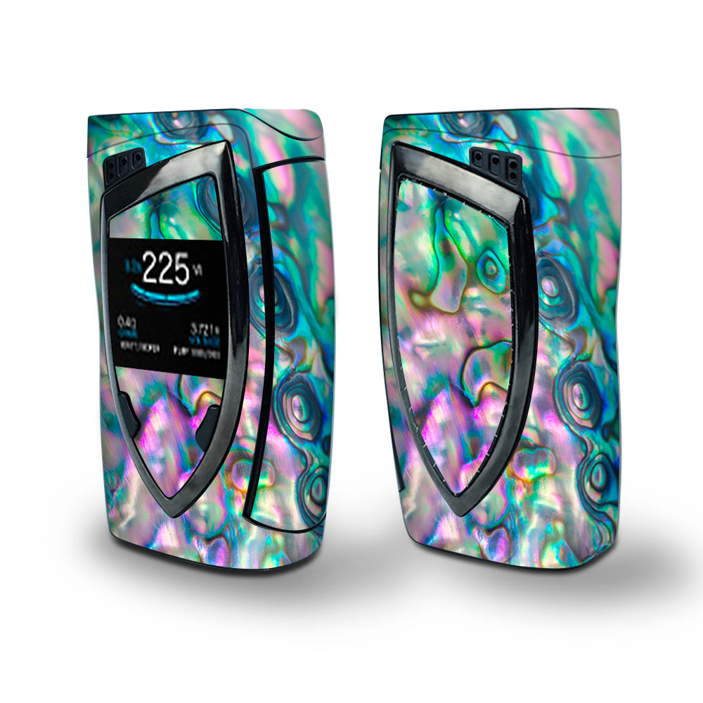 Skin Decal Vinyl Wrap for Smok Devilkin Kit 225w Vape (includes TFV12 Prince Tank Skins) skins cover / Abalone shell pink green blue opal