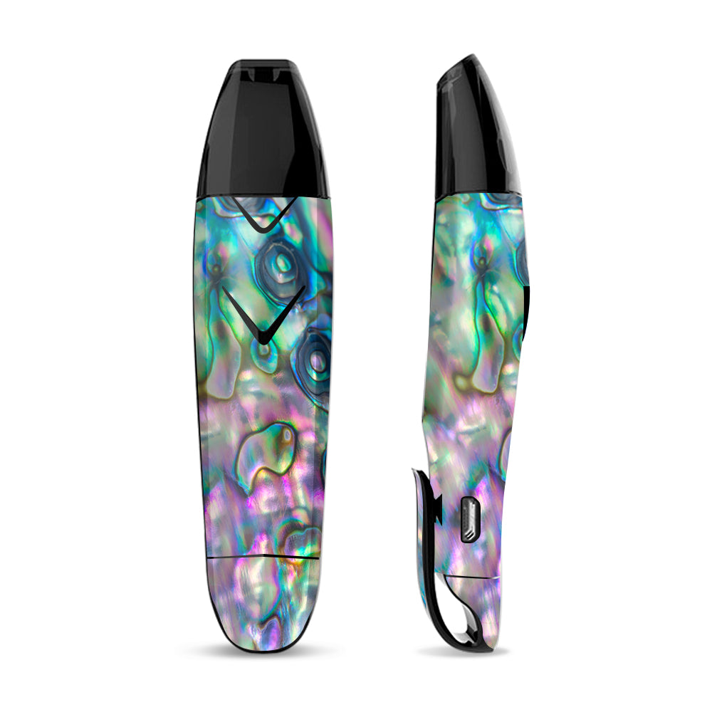 Skin Decal for Suorin Vagon  Vape / Abalone shell pink green blue opal