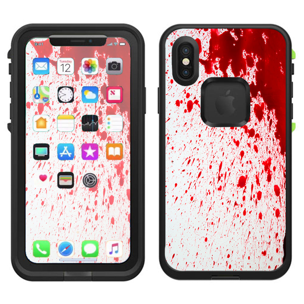  Blood Splatter Dexter Lifeproof Fre Case iPhone X Skin