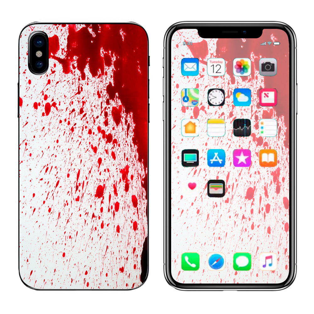  Blood Splatter Dexter Apple iPhone X Skin
