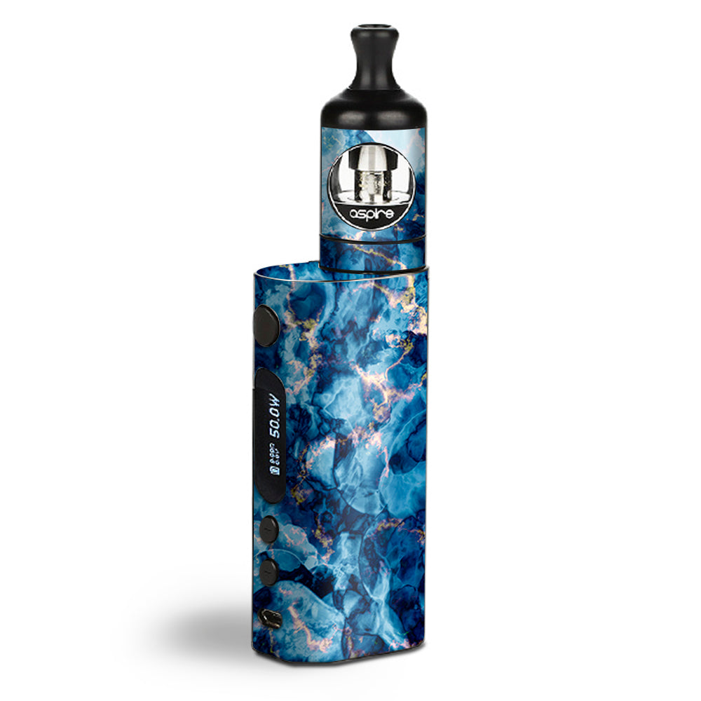 Heavy Blue Gold Marble Granite Aspire Zelos Skin