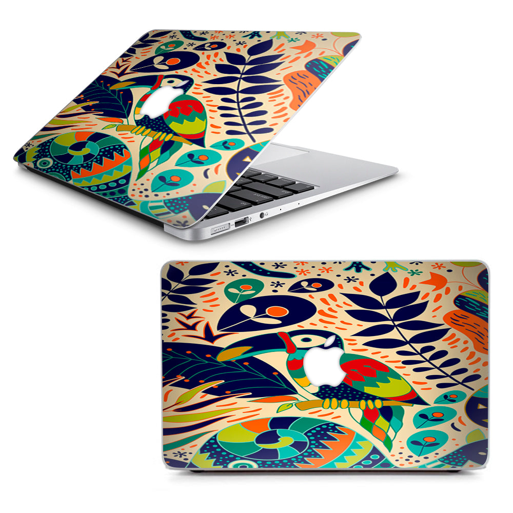  Pop Art Toucan Color Tropical Design Macbook Air 13" A1369 A1466 Skin