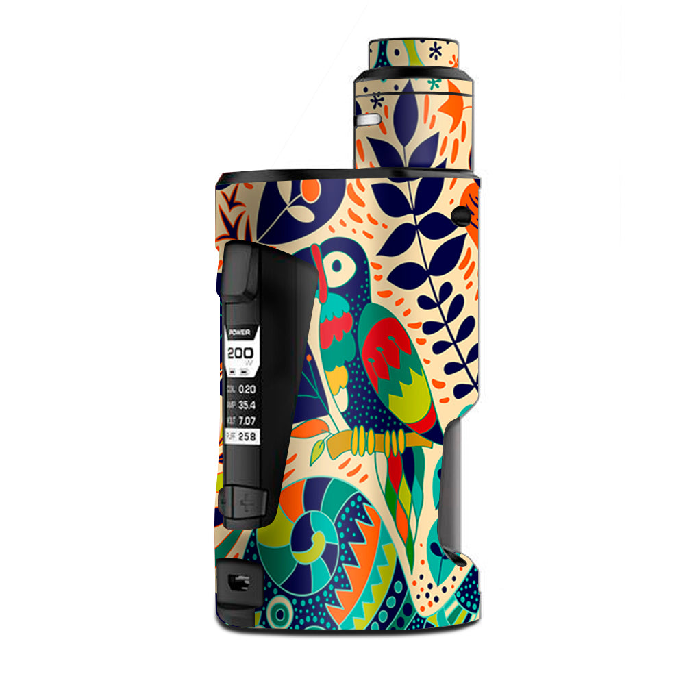  Pop Art Toucan Color Tropical Design G Box Squonk Geek Vape Skin