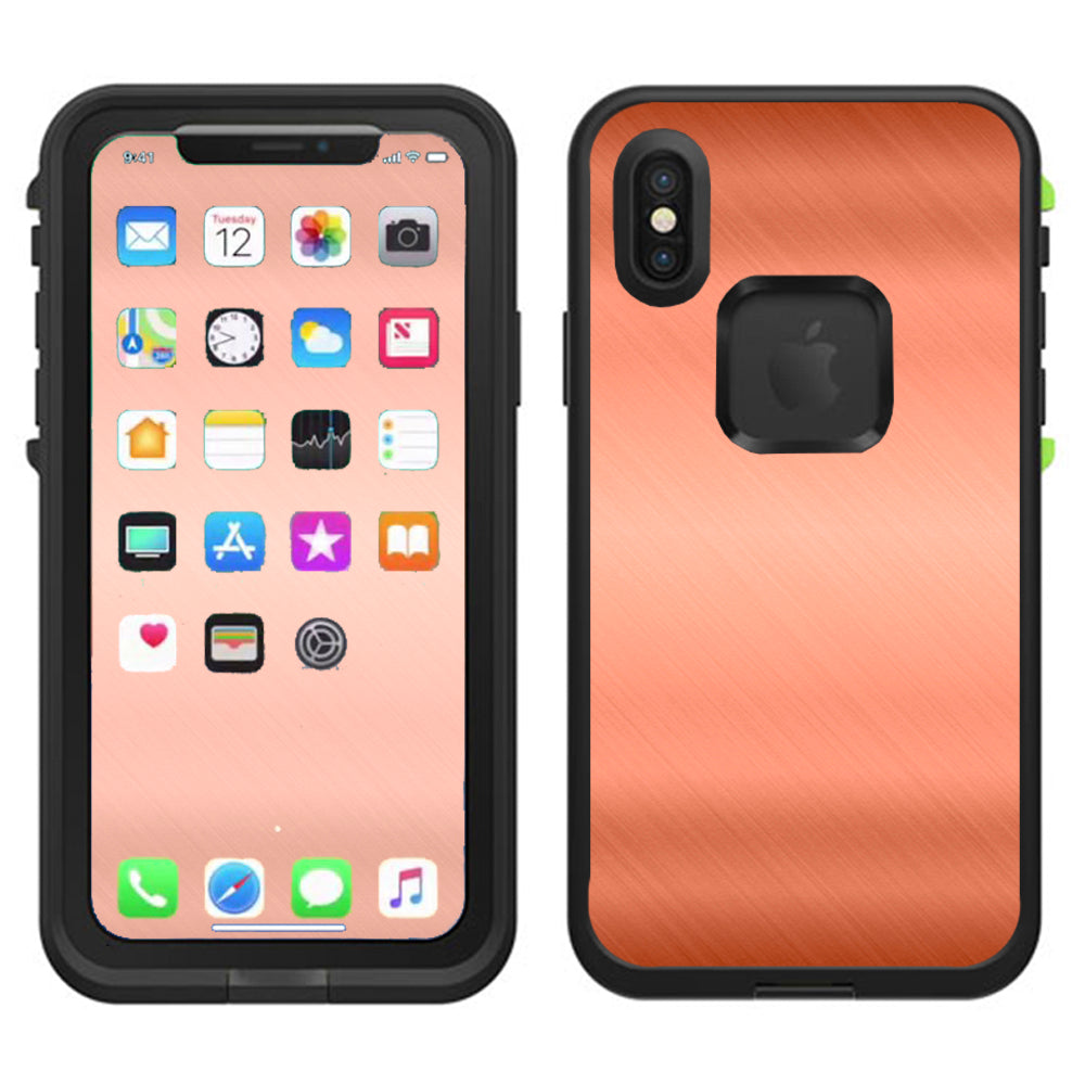  Copper Panel  Lifeproof Fre Case iPhone X Skin