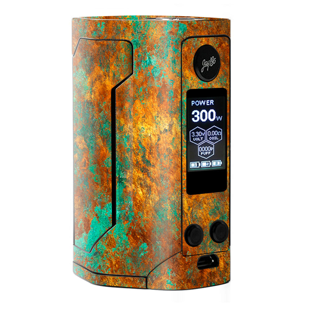 Skin Decal for Wismec Reuleaux RX Gen 3 Vape / Copper Patina Metal Panel itsaskin.com Skin Decal for Wismec Reuleaux RX Gen 3 Vape / Copper Patina Metal Panel itsaskin.com