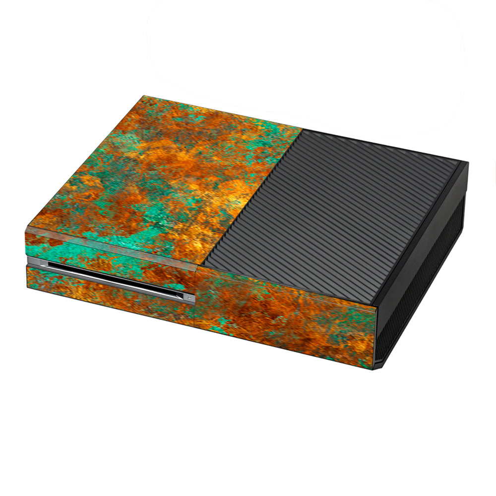  Copper Patina Metal Panel Microsoft Xbox One Skin