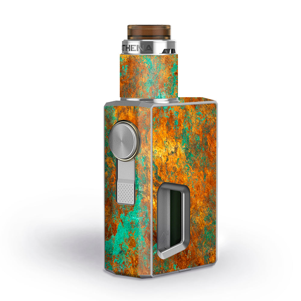 Skin Decal for GeekVape Athena Squonk Vape / Copper Patina Metal Panel itsaskin.com Skin Decal for GeekVape Athena Squonk Vape / Copper Patina Metal Panel itsaskin.com