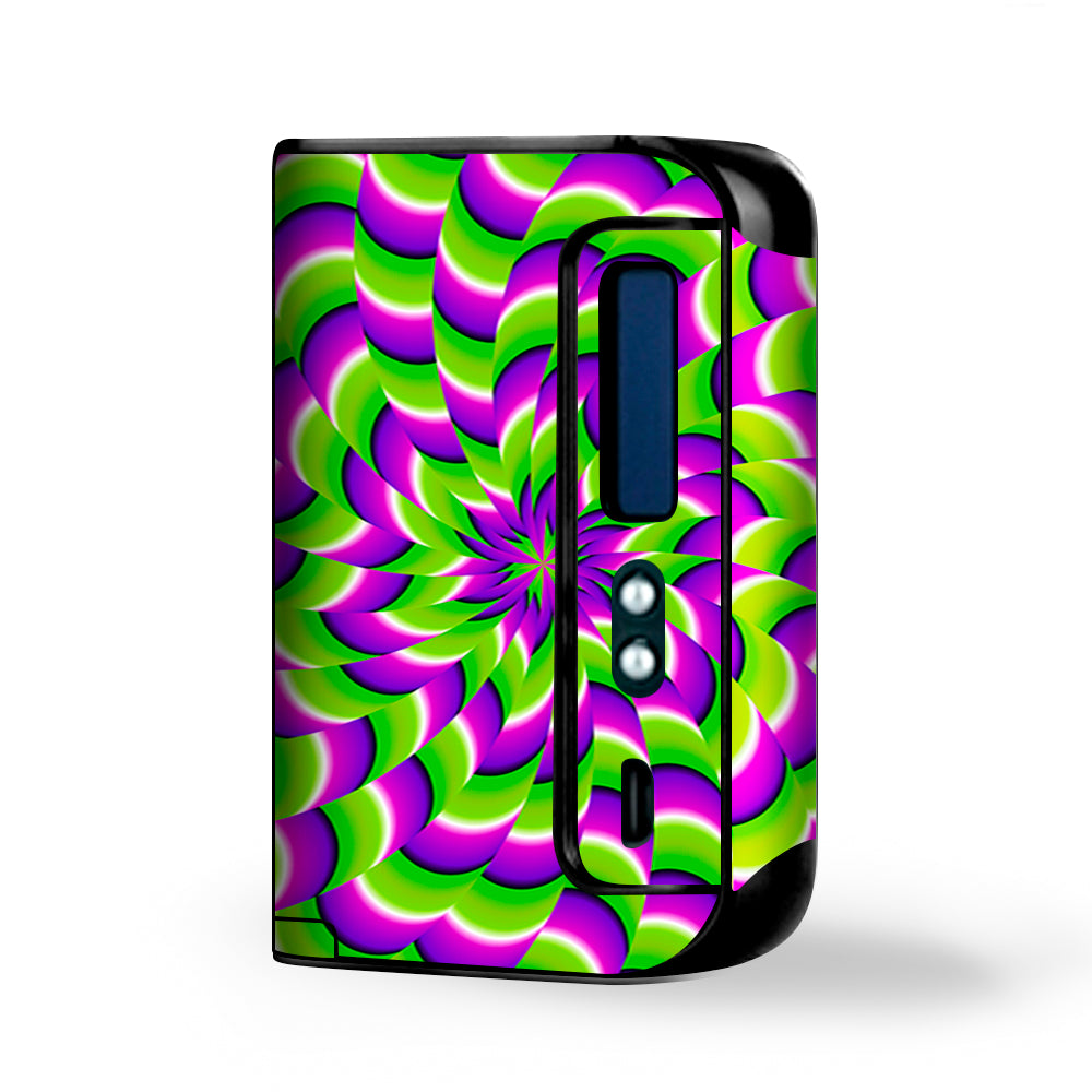  Purple Green Hippy Trippy Psychedelic Motion Swirl Smok Osub King Skin