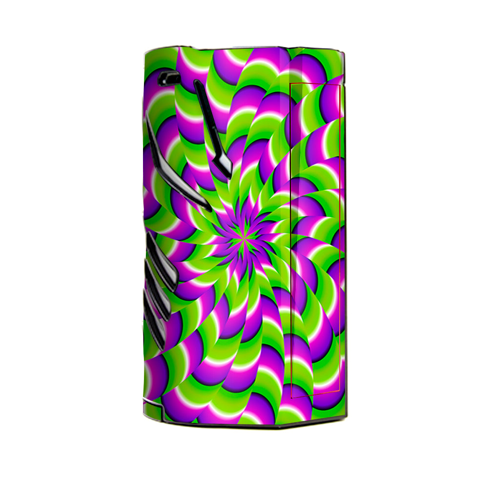  Purple Green Hippy Trippy Psychedelic Motion Swirl T-Priv 3 Smok Skin