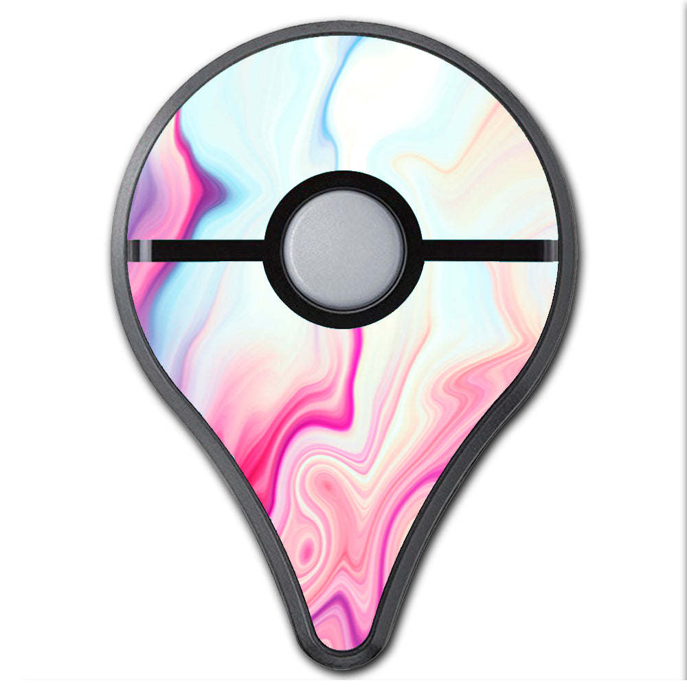  Pink Marble Glass Pastel Pokemon Go Plus Skin