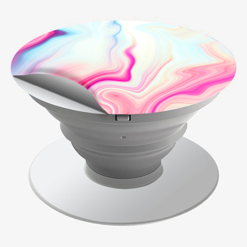  Pink Marble Glass Pastel Popsocket Pop Socket Skin