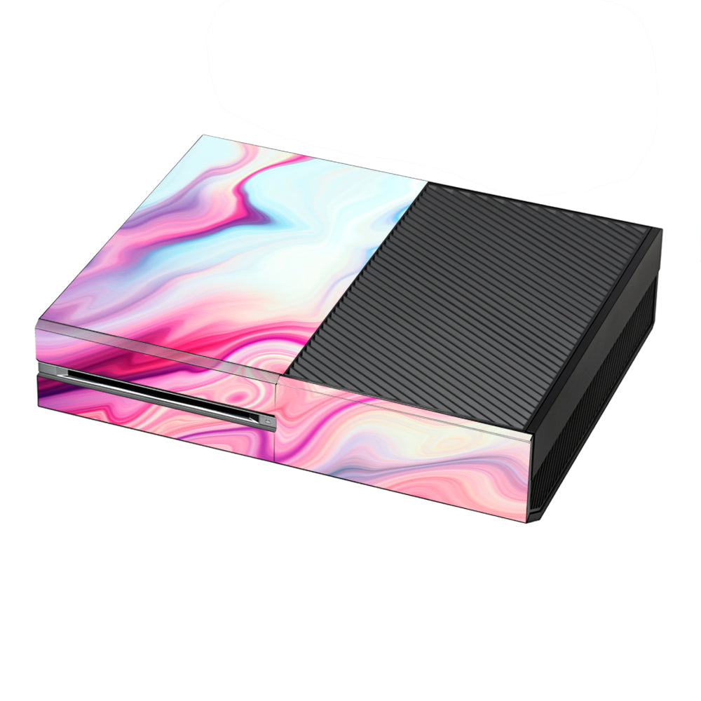  Pink Marble Glass Pastel Microsoft Xbox One Skin