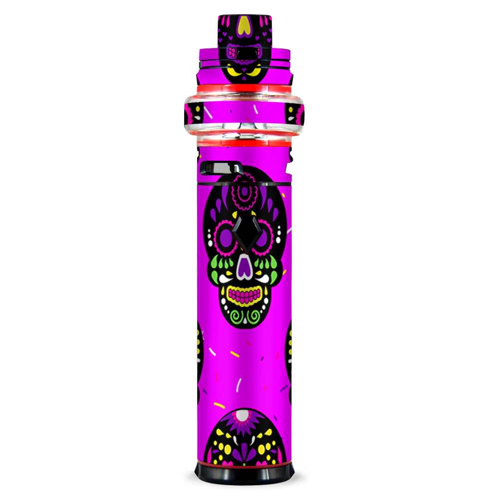  Pink Sugar Skulls Dia De Los Muertos Smok stick V9 Max Skin