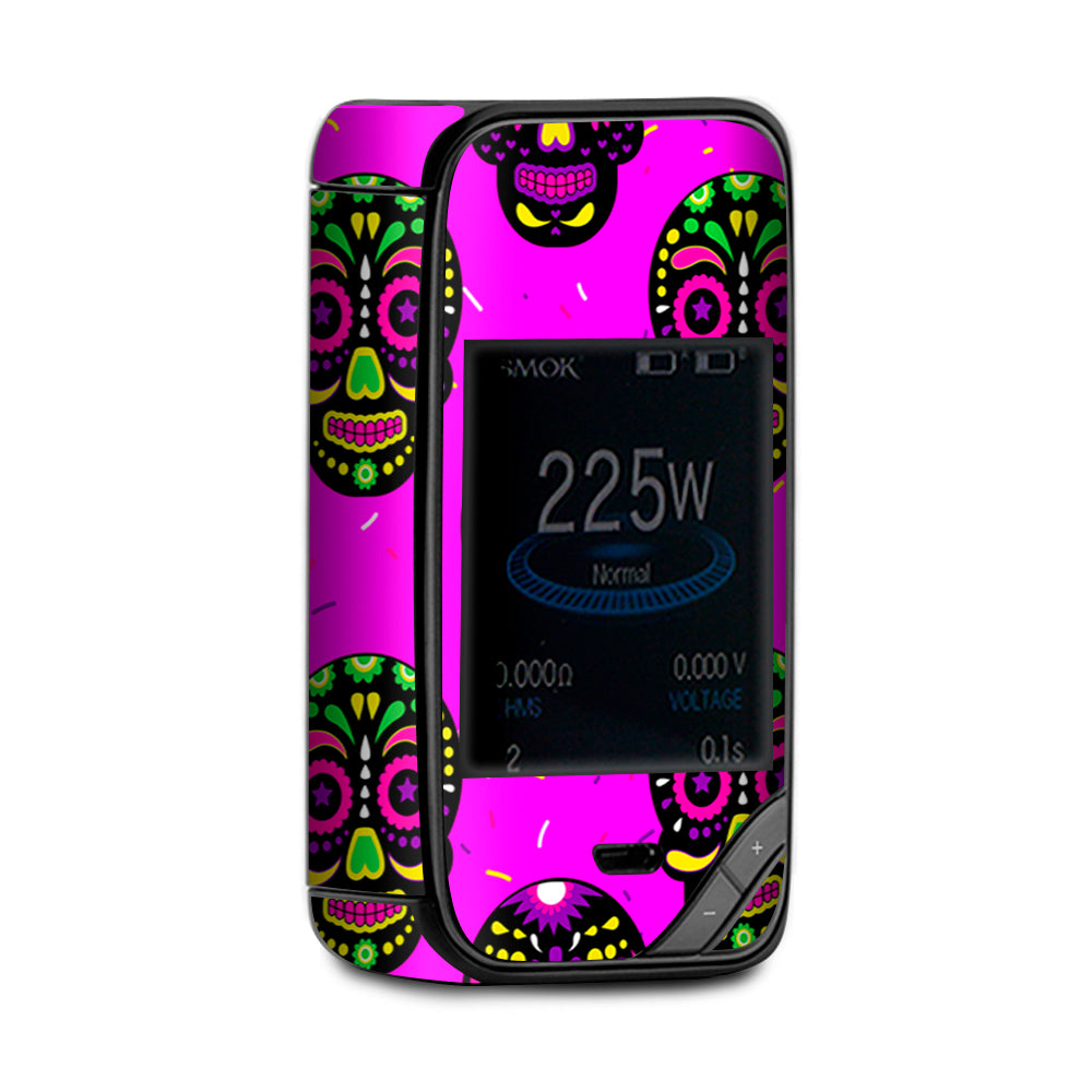  Pink Sugar Skulls Dia De Los Muertos X-Priv Smok Skin