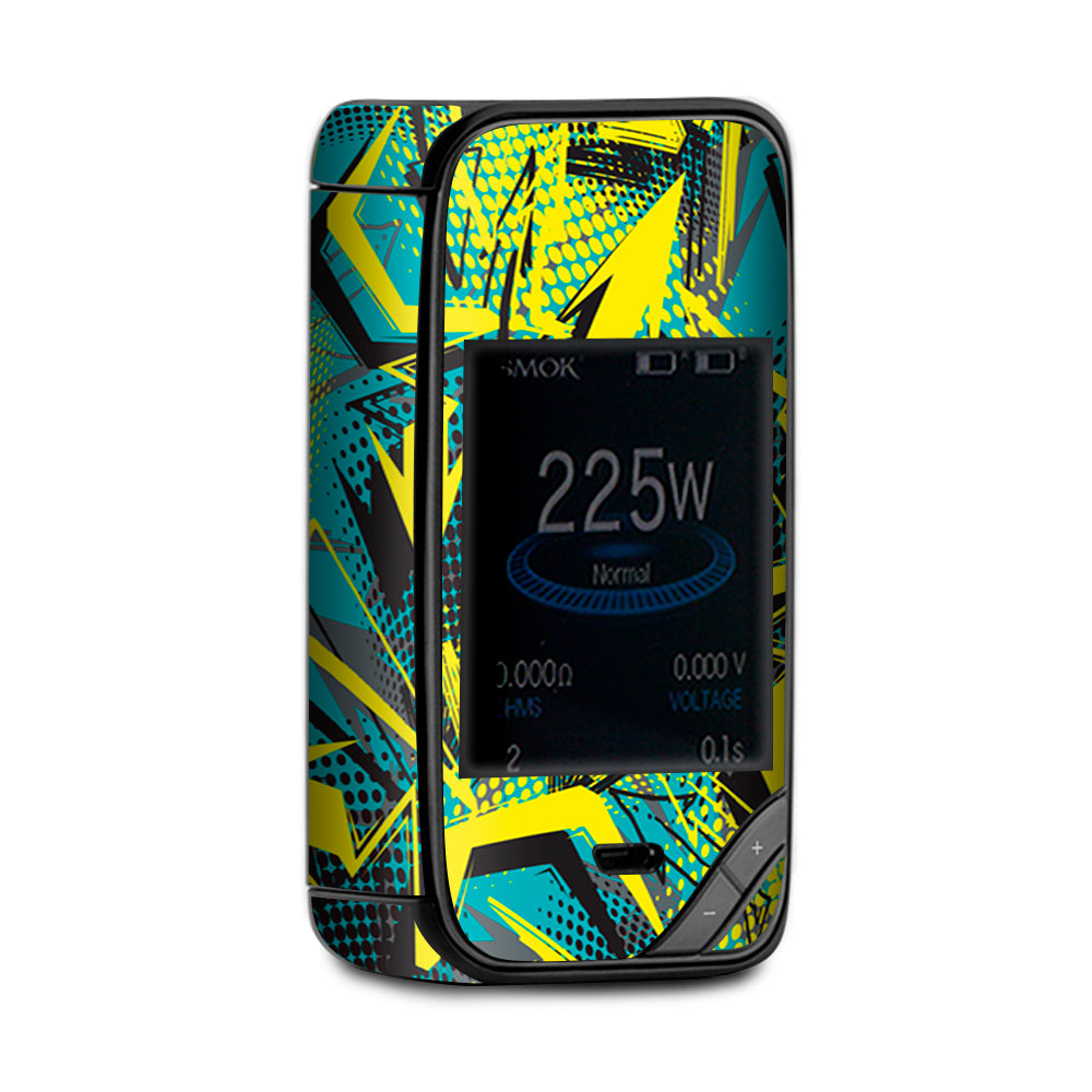  Yellow Blue Pop Art Arrows X-Priv Smok Skin