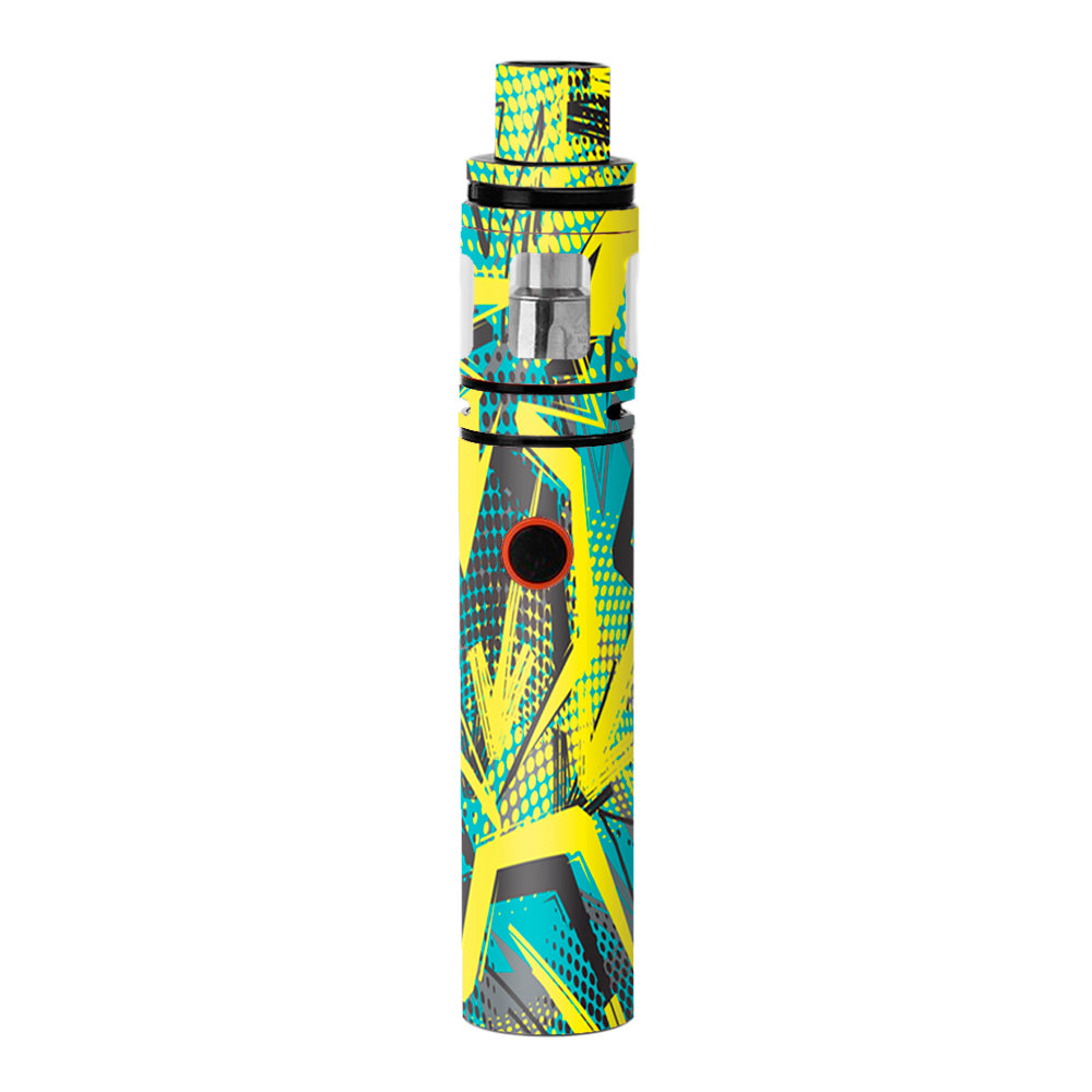  Yellow Blue Pop Art Arrows Smok Stick V8 Skin