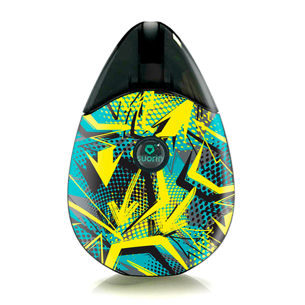  Yellow Blue Pop Art Arrows Suorin Drop Skin