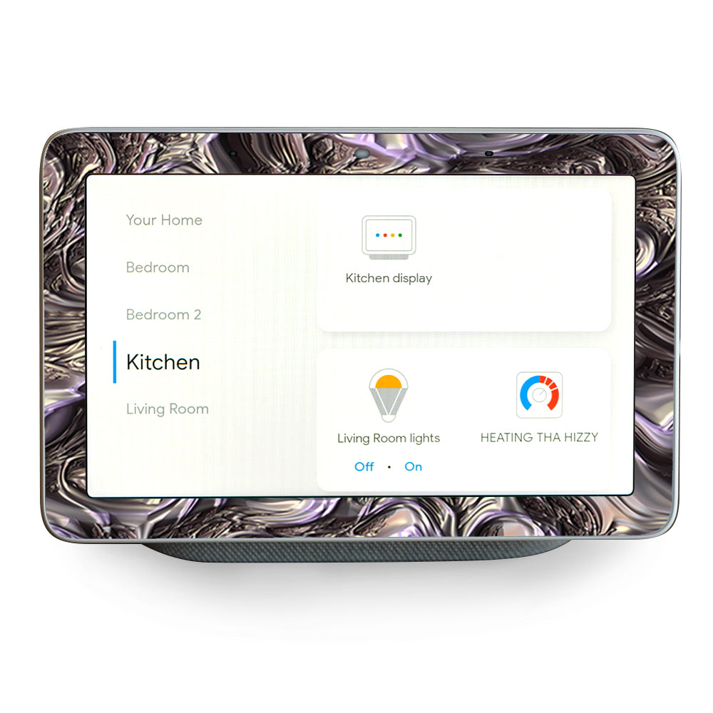 Molten Melted Metal Liquid Formed Terminator Google Home Hub Skin