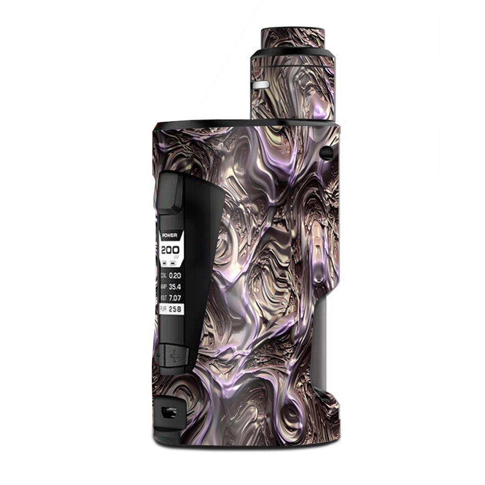  Molten Melted Metal Liquid Formed Terminator G Box Squonk Geek Vape Skin