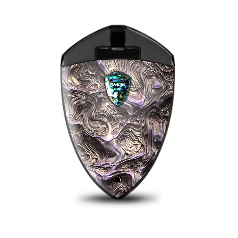  Molten Melted Metal Liquid Formed Terminator Smok Rolo Badge Skin