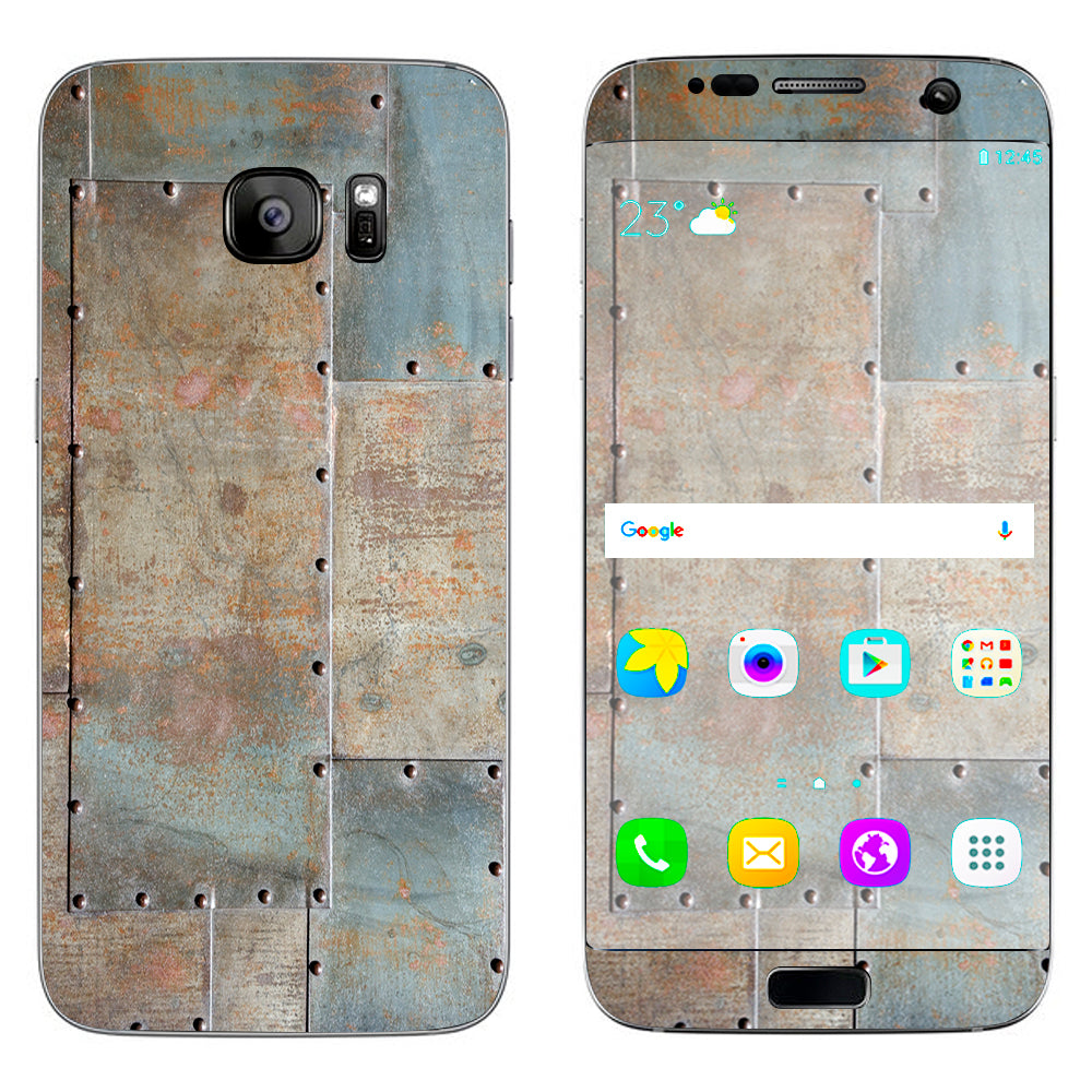  Metal Panel Aircraft Rivets Samsung Galaxy S7 Edge Skin