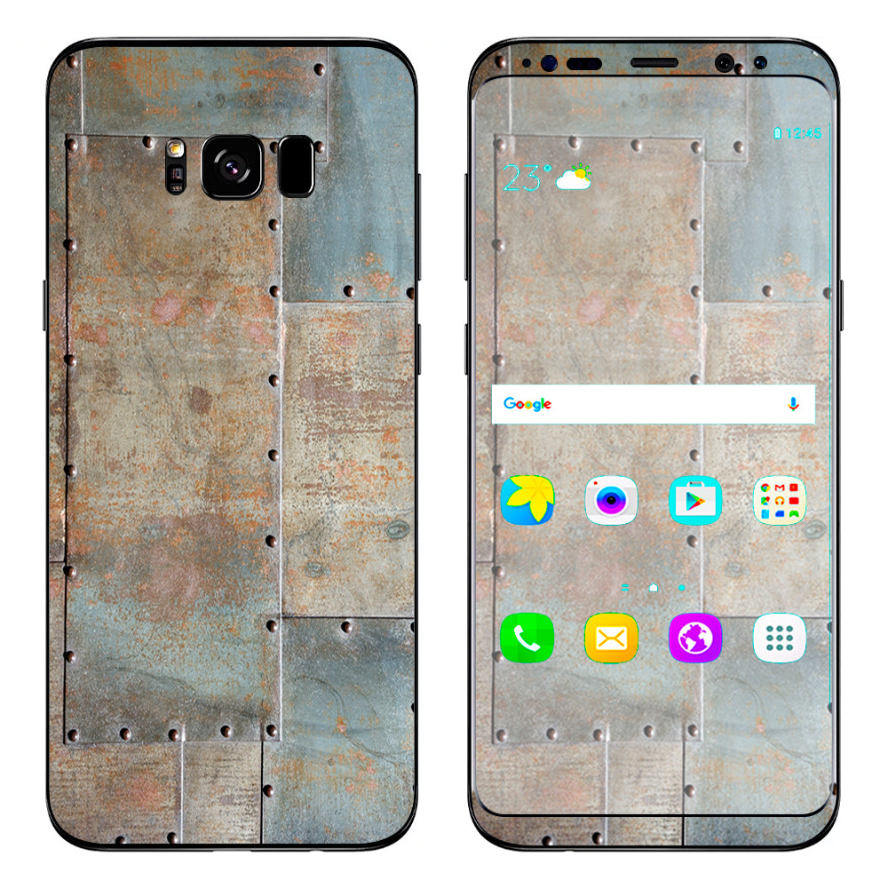  Metal Panel Aircraft Rivets Samsung Galaxy S8 Plus Skin