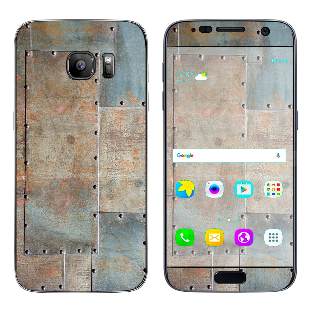  Metal Panel Aircraft Rivets Samsung Galaxy S7 Skin