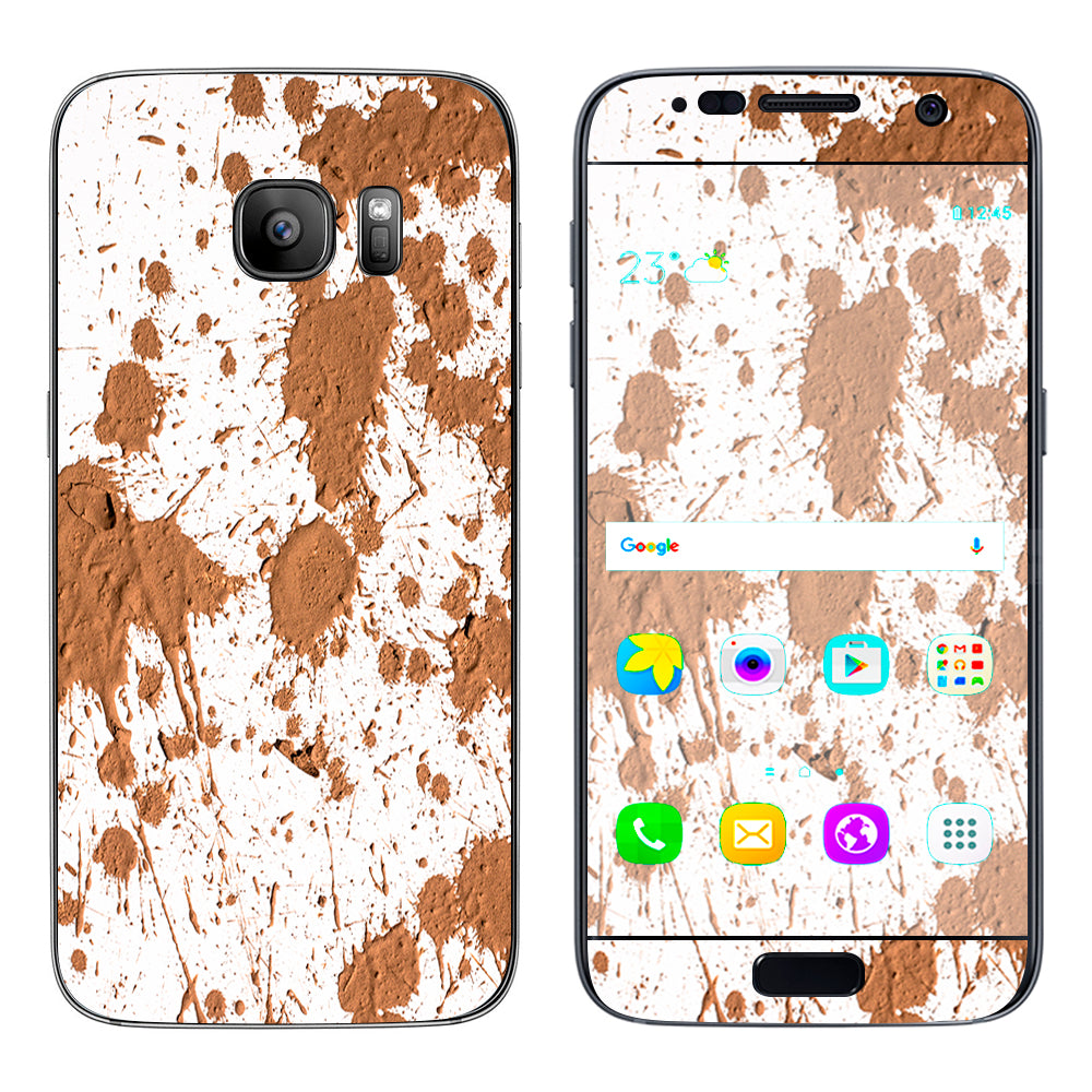  Mud Splatter Dirty Dirt Samsung Galaxy S7 Skin