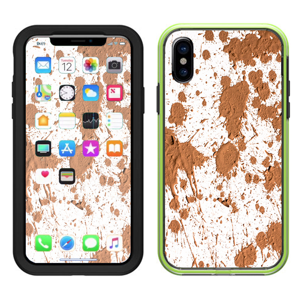  Mud Splatter Dirty Dirt Lifeproof Slam Case iPhone X Skin