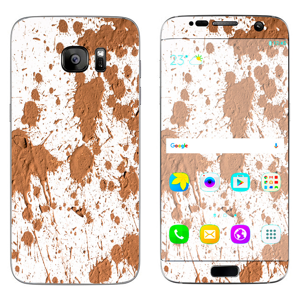  Mud Splatter Dirty Dirt Samsung Galaxy S7 Edge Skin
