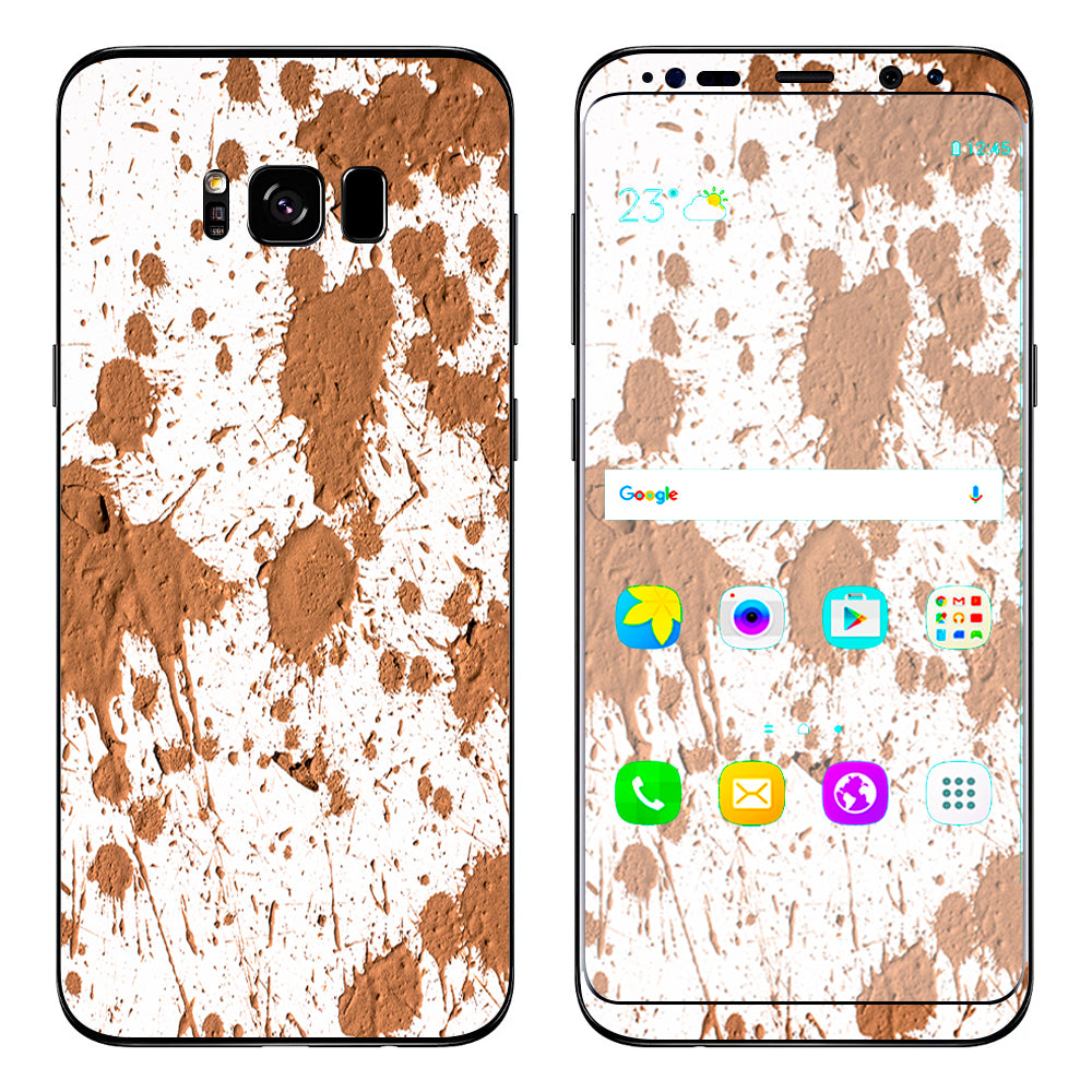  Mud Splatter Dirty Dirt Samsung Galaxy S8 Skin