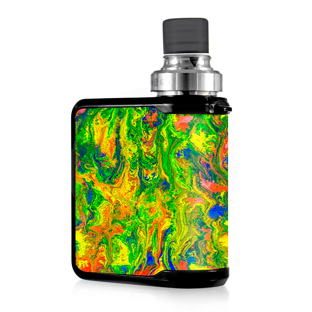  Green Trippy Color Mix Psychedelic Mvape Mi-One Skin