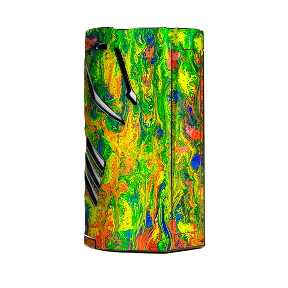  Green Trippy Color Mix Psychedelic T-Priv 3 Smok Skin