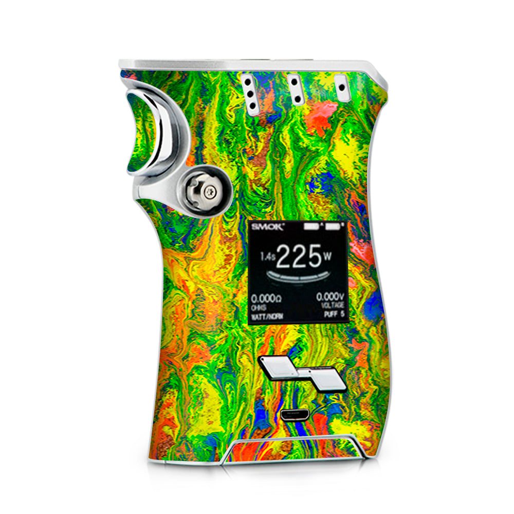  Green Trippy Color Mix Psychedelic Smok Mag kit Skin