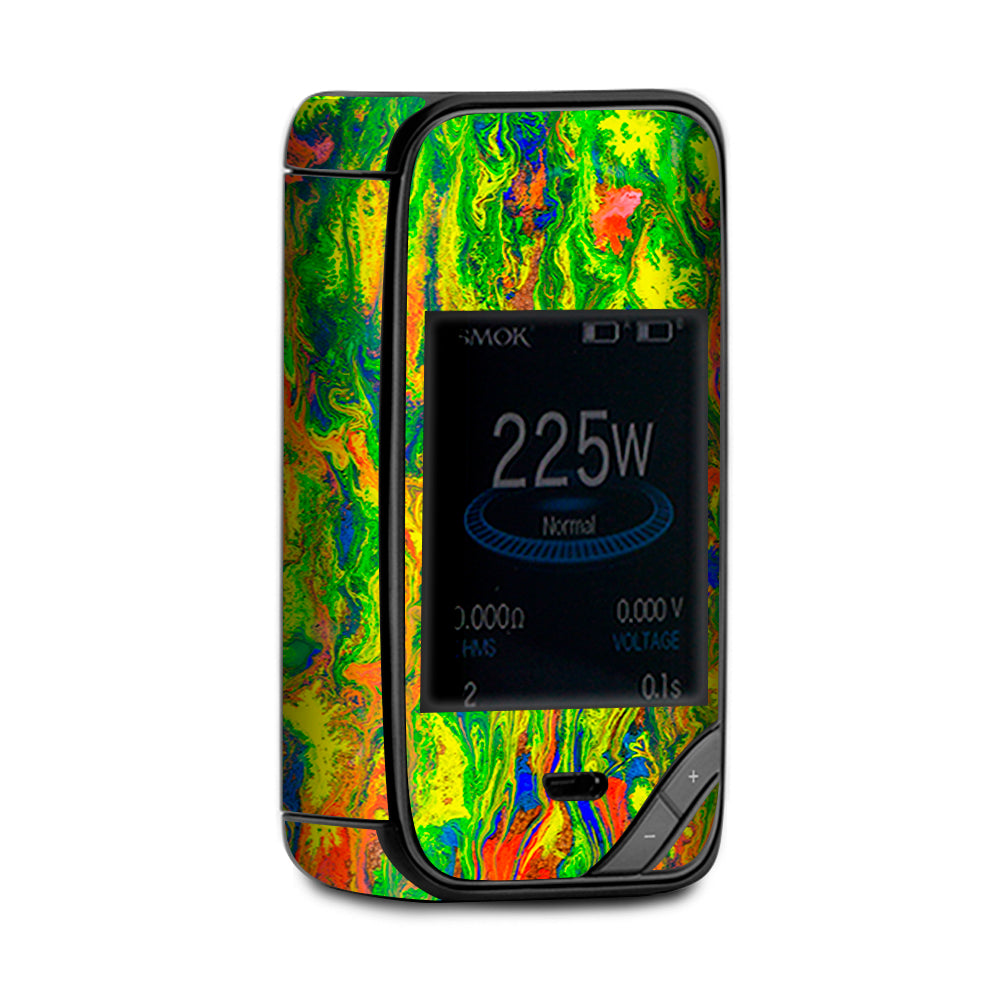  Green Trippy Color Mix Psychedelic X-Priv Smok Skin