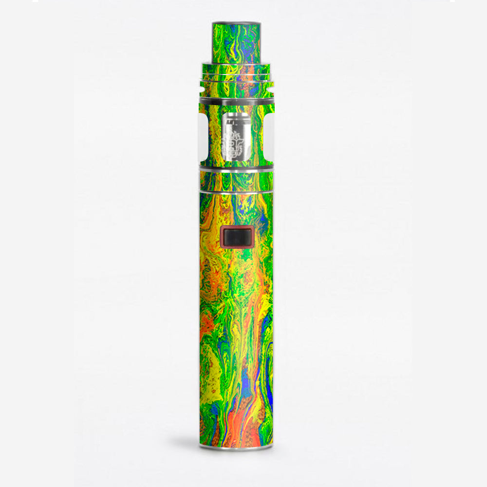  Green Trippy Color Mix Psychedelic Smok Stick X8 Skin