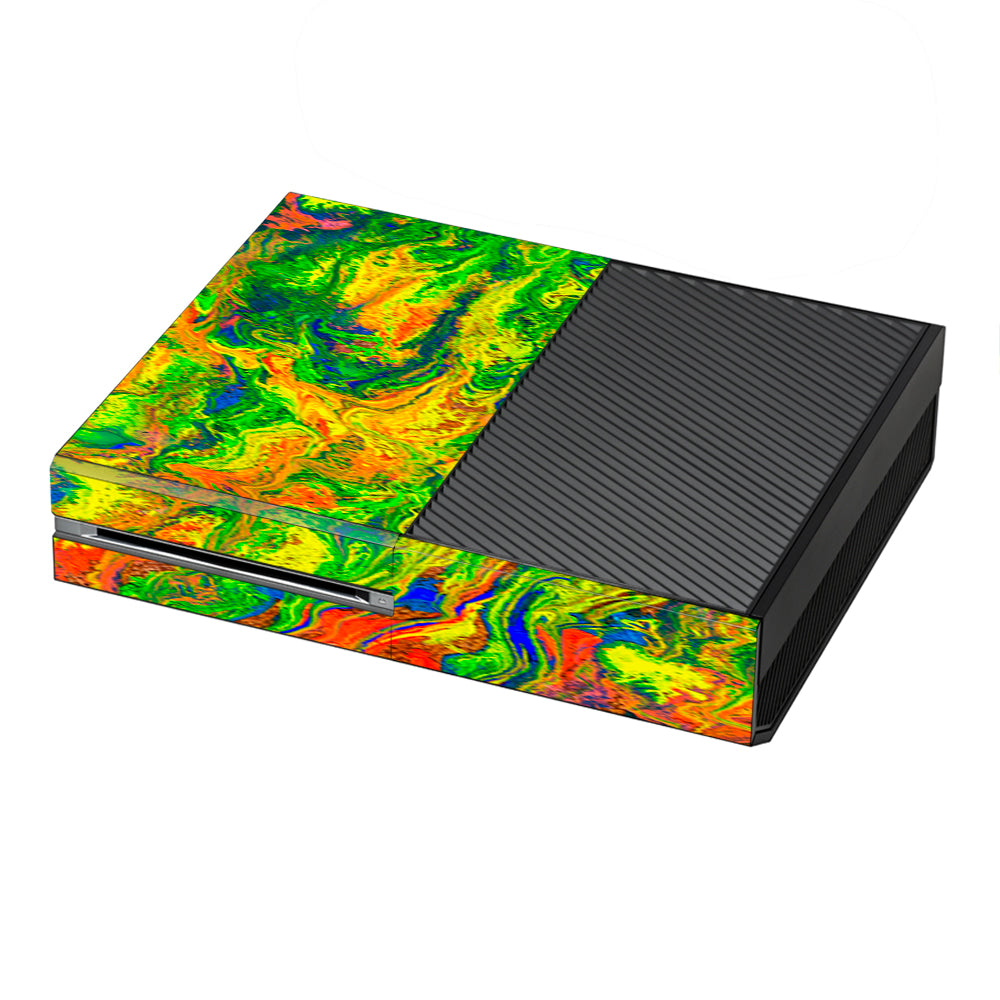  Green Trippy Color Mix Psychedelic Microsoft Xbox One Skin