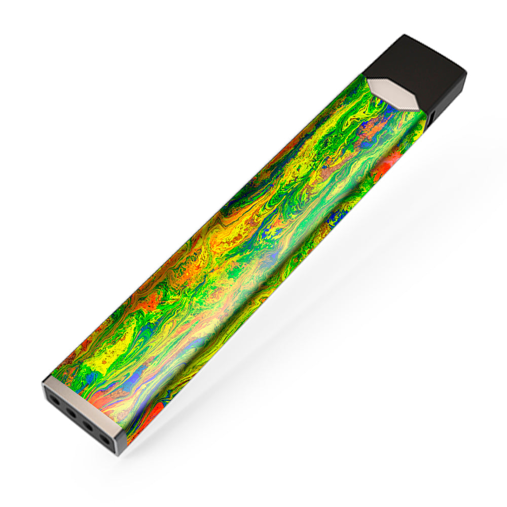  Green Trippy Color Mix Psychedelic JUUL Skin