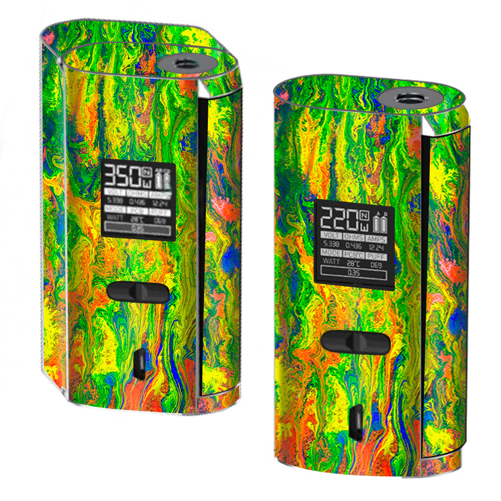  Green Trippy Color Mix Psychedelic Smok GX2/4 Skin