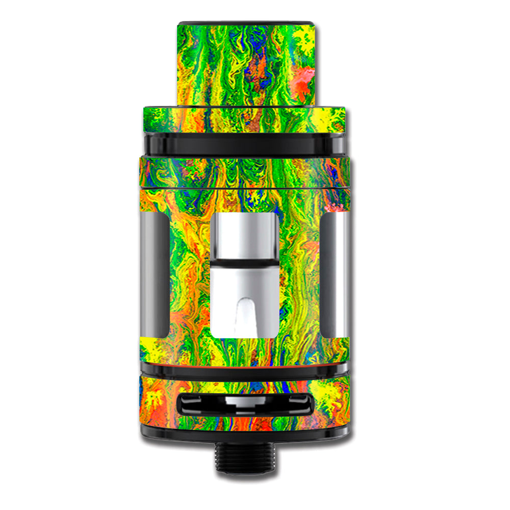  Green Trippy Color Mix Psychedelic Smok TFV8 Big Baby Beast  Skin