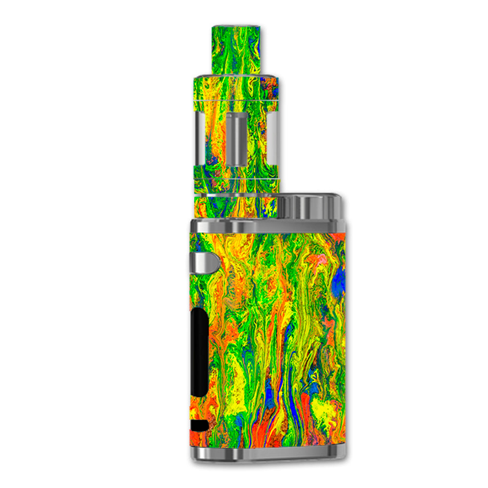  Green Trippy Color Mix Psychedelic eLeaf iStick Pico 75w Skin